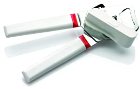 ZASEVES 59 BL Manuale in Acciaio Inossidabile, Apri scatole Universale con Leva e Manico Antiscivolo, scatolette di Latta Professionale, apriscatole maneggevole Multiuso, Made in Italy, Multicolore