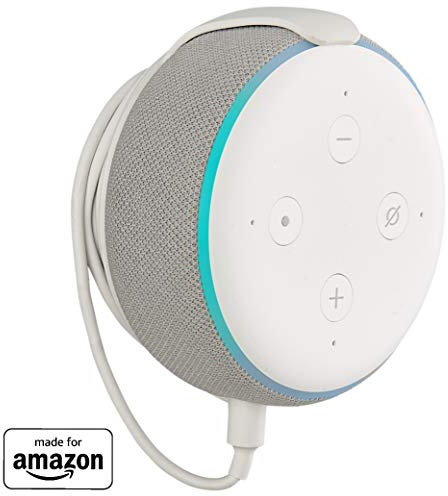 Made for Amazon Mount for Echo Dot (3rd Gen) – Installs in Minutes with Included 3M Strips Or Screws - White