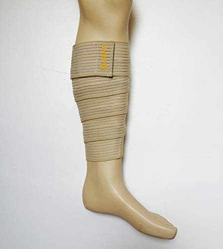 elastrap Bande Bandage de compression lymphoedeme Lymphologie Maladie de la lymphe - Manchons Corps Pied Cheville Jambe Cuisse Bras Mains Coude (BANDE MOLLET PEAU 180x7,5 cm)