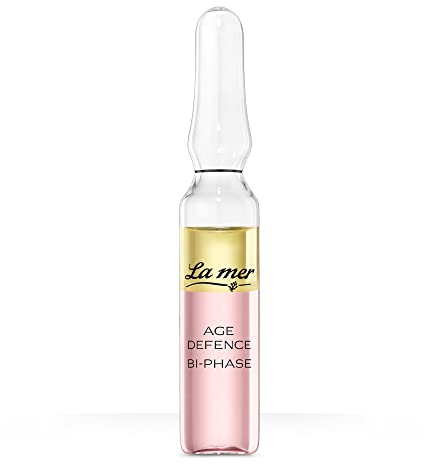 La mer Age Defence Ampulle - 2-Phasen Anti-Aging Booster für strahlende Haut - Festigt und glättet die Gesichtskonturen - Abgestimmte Hyaluronsäure zur Minderung von Mimikfältchen - 14 ml