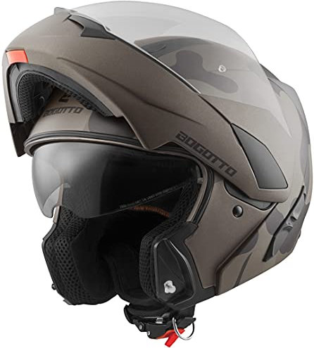 Bogotto V280 Camo Klapphelm, braun, S