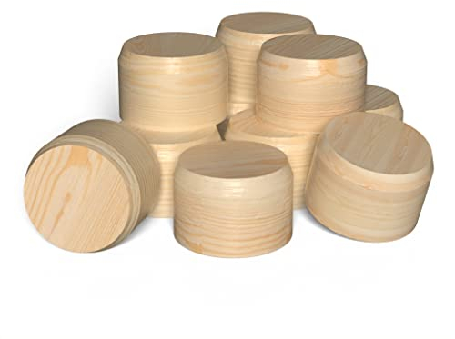 Heimatspäne Querholzplättchen Fichte [100 Stück - Ø20mm] - Konusplättchen aus natürlichen Fichtenholz unbehandelt, Querholzdübel zum Ausbessern von Astlöchern