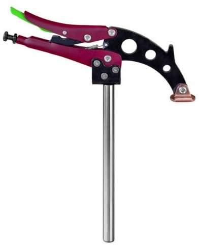 TGA Schnellspannzange Schiene Ø 28 mm | verstellbarer Schnellspanner für Schweißtische und für Holzwerkbänke