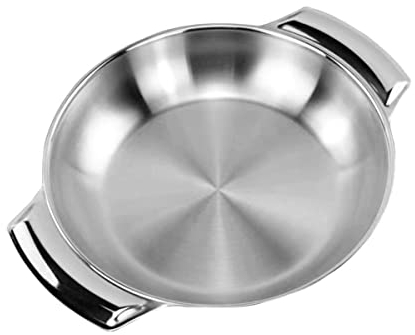 Pentola Ramyun Coreana Pentola Samyang Padella for Paella Padella Coreana in Acciaio Inossidabile Ristorante Padella for Paella Padella Antiaderente Padella Padella in Acciaio Inossidabile Pentola a V