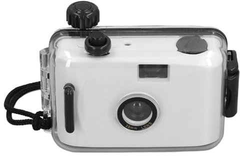 Appareil Photo à Film Jetable 35 Mm, Appareil Photo Rétro à Usage Unique avec Objectif 28 Mm F/9, Appareil Photo Vintage Léger et Réutilisable pour Enfants (Noir et Blanc)