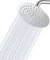 KINLIV Soffione doccia a pioggia rotondo in nichel spazzolato, 20,3 cm, in acciaio inox, con 90 ugelli in silicone anti-intasamento, montaggio a parete o a soffitto