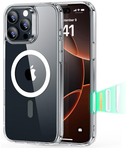 ESR für iPhone 16 Pro Max Hülle mit Kamerasteuerung Capture Button, Kompatibel mit Magsafe, Handyhülle für iPhone 16 Pro Max Case, Anti-Vergilbung, Zertifizierter Militärschutz Starke Stoßfest, Klar