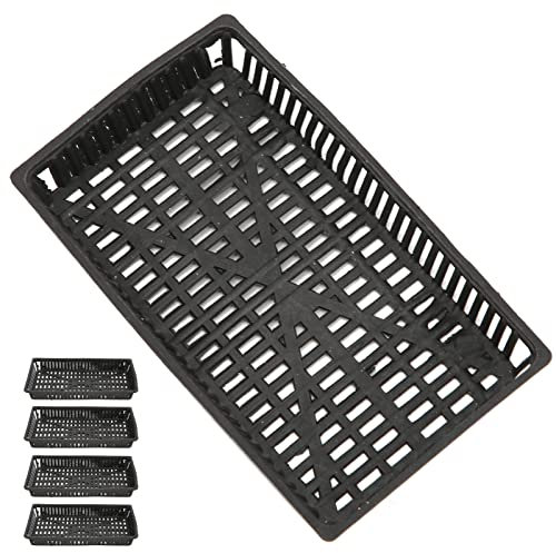 Acouto Fischtankpflanzkorbset von 5, Anti -Ultraviolette Kunststoffhydroponikkörbe für Wasserpflanzen, Wiederverwendbare und Langlebige Pflanzzubehör