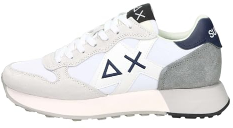 SUN68 Uomo Sneakers Basse Z45113 Poliestere Bianco 44