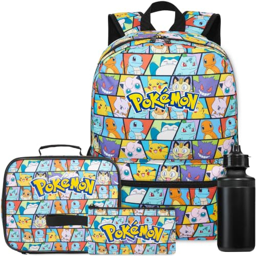 Get Trend Pokemon Boys Backpack 4 Piece Set