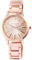 Excellanc Damen-Uhr Metallarmband Glitzer Elegant Analog Quarz 1800139 (roségoldfarbig)