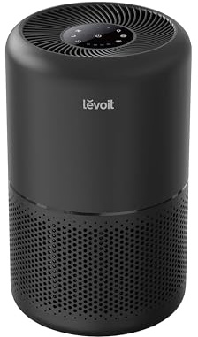 LEVOIT Air Purifier for Home Allergens Pet Hair in Bedroom, Covers Up to 1073 ft² by 56W High Torque Motor, AHAM VERIFIDE, 3-in-1 Filter with HEPA Sleep Mode, Remove Dust Smoke Odor, Core300-P, Black