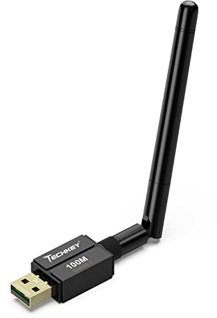 Long Range USB Bluetooth 5.3 Adapter for Desktop PC - 328FT Wireless Transfer for Mouse, Keyboard, Headphones - Win11/10/8.1 Support