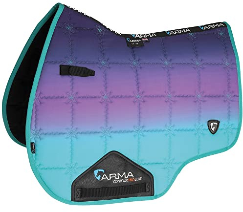 ARMA - Manta para Silla de Montar Caballos Diseño Degradado (17 in - 18 in) (Morado)