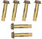 Lot de 6 boulons à expansion M10 x 80 mm - Écrous hexagonaux - Manchon d'ancrage - Chevilles de fixation robustes pour béton, maçonnerie, brique - Fixations murales