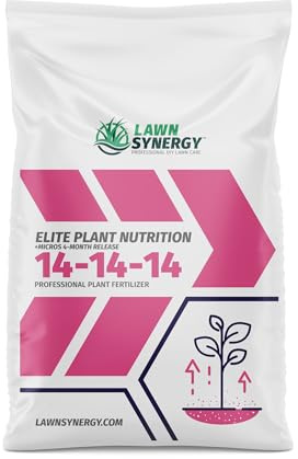 14-14-14 Plant Fertllizer Elite Nutrition - 15 lbs. Slow Release 120 Days - Added in Micros - Ornamental and Landscape Fertilizer (15 lbs.)