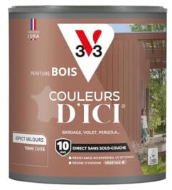 V33 Peinture Bois Couleurs d'ICI - Terre cuite - 0,5L