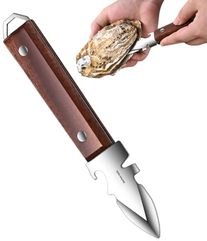 Fabixoin Herramienta para descascarar ostras,Herramienta para descascarar ostras,Abridor de almejas Cortador de ostras | Gadget de cocina, herramientas multifuncionales para abrir mariscos para