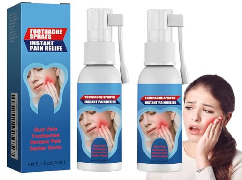 Spray Riparazione Gengive,40MLSpray per il Mal di Denti,Spray per la cura orale alle erbe,Spray Restauro Delle Gengive,Spray per la Cura del Mal di Denti,Spray per alleviare il mal di denti