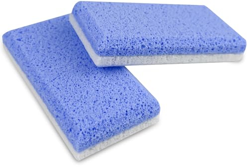 Rseuphiee 2 Stück Doppelseitiger Bimsstein Füße, Bimsstein für Füße, Fußpeelingstein, Bimsstein Fußpflege, Hornhautentferner, für Harte Haut an Füßen und Körper Peeling Pediküre Werkzeuge