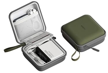 Hagibis Electronics organisatör resefodral kabelorganiserare väska bärbar vattentät bärväska för kabel, laddare, powerbank, SD-kort, mus, USB-flashdisk (DPB01 grön)