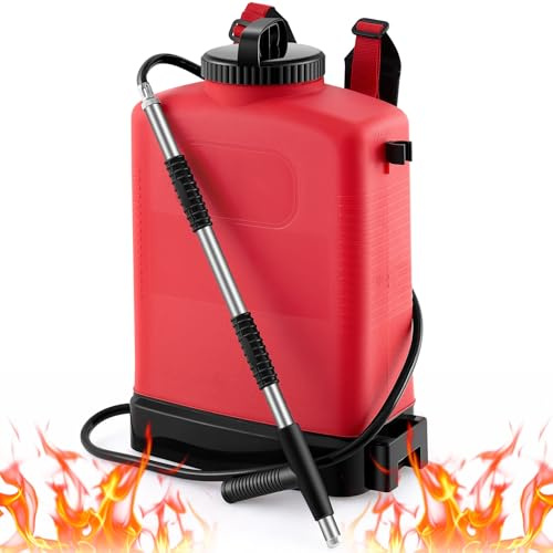 Xuhal 5.28 Gallon Backpack Water Fire Extinguisher, Refillable Manual Sprayer for Home, Warehouse & Emergency Fire Control(Red)