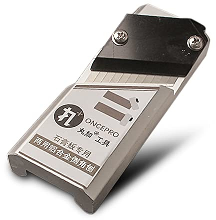 Aumotop Raboteuse à Chanfreiner pour le Travail du Bois Outil de Coupe de Bord Lame SK5 Résistant à L'usure Raboteuse D'angle Inclinable 45 ° Chanfreinage en Forme U pour Planches Cheveron et (en