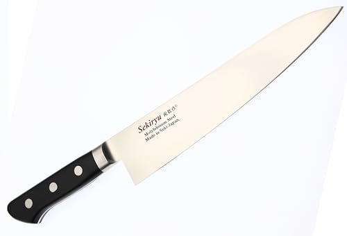 COCKTAIL7 Coltello giapponese professionale Chef in acciaio molibdeno lama 21 cm, coltelli da cucina realizzati in Giappone