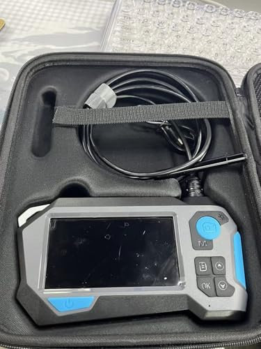 Ferdiiz Bidirectional 720° Rotation Endoscope Inspection Camera, 1920P HD Dual Lens Snake Borescope with Flashlight, IP68 Flexible Inspection Camera 8+1 Lights, 4.5'' IPS Screen, Gadgets for Men (2M)