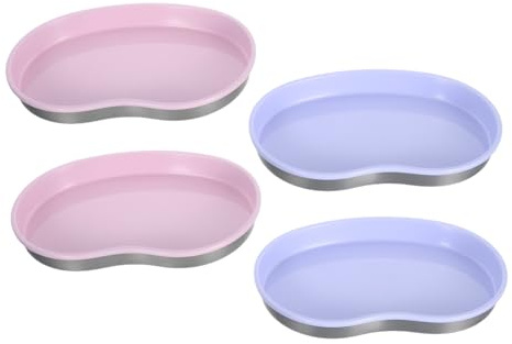 BESPORTBLE 4 Piezas Bandeja De Acero Inoxidable Para Joyas Organizador De Almacenamiento Baño Bandeja De Tocador Para Baratijas De Acero Inoxidable