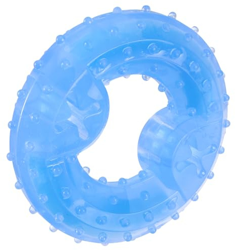 YARNOW Cooling Dog Chew for Puppies, Chilled Ice Ring Teething Chew, Sturdy Summer Dog Biting for Pet Cooling and Interactive Play