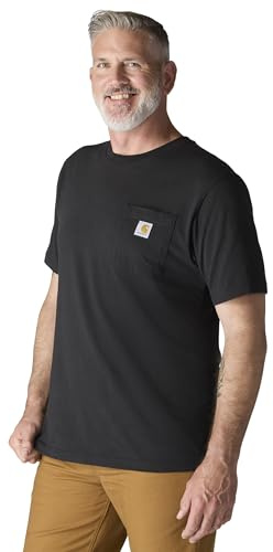 Carhartt Men's Iconic K87 Pocket T-Shirt, Black, Medium