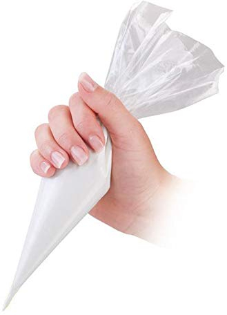 Poche à Douille Jetables - 100 pcs - Poche à Douille Patisserie en Polyéthylène Transparent - Professionnel pour les Décorations Pâtisserie, bonbons, Cupcakes, Gâteaux, Cake Design (46x23 cm)