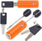 OW-Travel TSA Approved Luggage Locks Suitcase Locks with Keys (2 Pack Orange) Flexible Cable Travel Padlock Bag Small Padlock. Luggage Padlocks for Suitcases. Mini Wire TSA Suitcase Padlocks with Keys