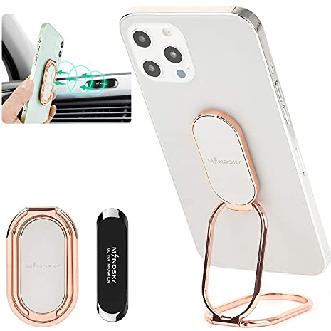 MINDSKY Handy Ring Halter Fingerhalter 360° Drehbarer Ultradünner Ringhalter Faltbarer Handy Ständer Handyhalterung für iPhone iPad Smartphones Tablets