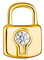 Thomas Sabo Einzel Ohrstecker Schloss vergoldetes Silber H2219-414-14
