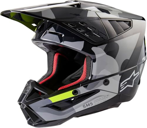 Alpinestars Motocross-Helm S-M5 Grau Gr. L