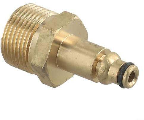 Gold M22 Adapter High Pressure Washer Hose Adapter Pressure Pipe Quick Connector Converter, Solid Brass Construction(For AR)