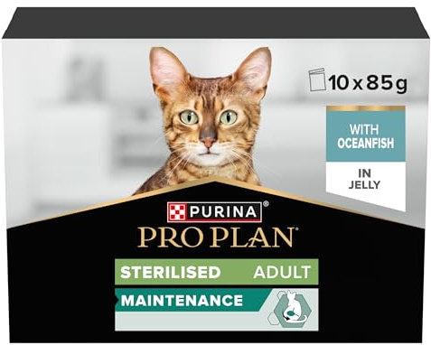 PURINA PRO PLAN Cibo Umido per Gatti Adulti Sterilizzati, 40 Bustine da 85g