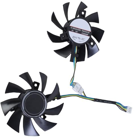 Storage Bag 1 coppia FD8015U12D 75 mm 12 V 0,5 A 4 pin VGA ventola di raffreddamento per GTX1660Ti RTX2060 Gaming OC scheda grafica ventola