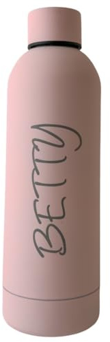 Cocholate | Botella térmica agua acero inoxidable personalizada láser | Sin BPA | Mantiene 24H Frío / 12H Calor | Isotérmica y Hermética - Doble Pared al Vacío a Prueba de Fugas | 500ml (Rosa Claro)