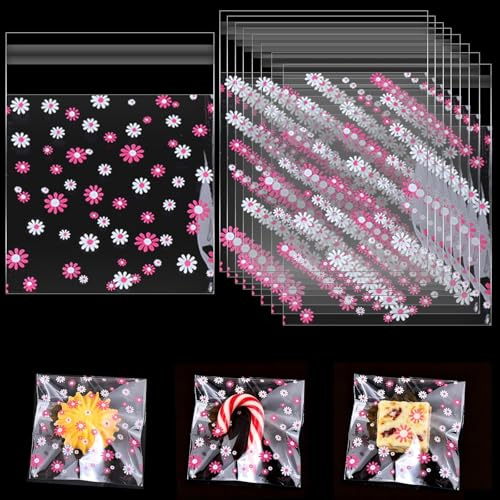 200PCS Clear Cellophane Bags for Cookies, Cookie Bags (10 X 10cm）