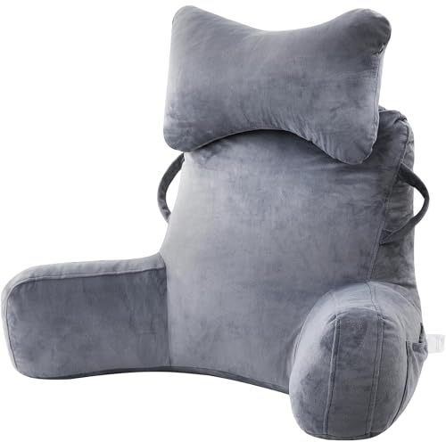 Cuscino Da Lettura, Cuscino Coccola Con Rullo Per Il Collo Removibile E Braccioli Più Alti, Cuscino Di Supporto Lombare Per Divano, Sedia O Letto Per Leggere, Rilassarsi E Guardare La Tv 83*61*38CM
