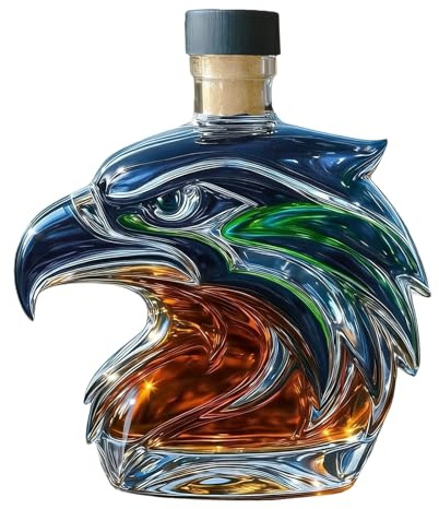 Decanter per vino, contenitore estetico in da 300 ml, caraffa per vino fatto a mano, per casa, cucina, bar, feste di inaugurazione della casa, vacanze, uomini, mariti, vodka, brandy, birra