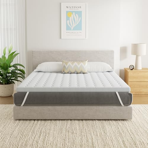 SynthoSpace Matratzen Topper 180x200cm H2, Matratzentopper 180x200 Schlafsofa Bett Memory Foam, Mattress Topper 180x200 cm Boxspringbett Topper Bezug Waschbarer 7cm Höhe