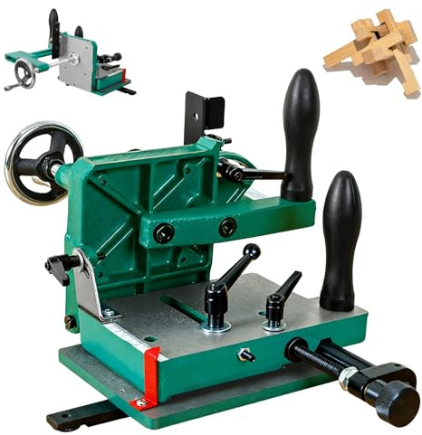 Table Saw Tenoning Jig, 0-45° Adjustable Precision Mortising Tool, 82.5mm Max Clamp, for Woodworking Joinery & Cabinet Making
