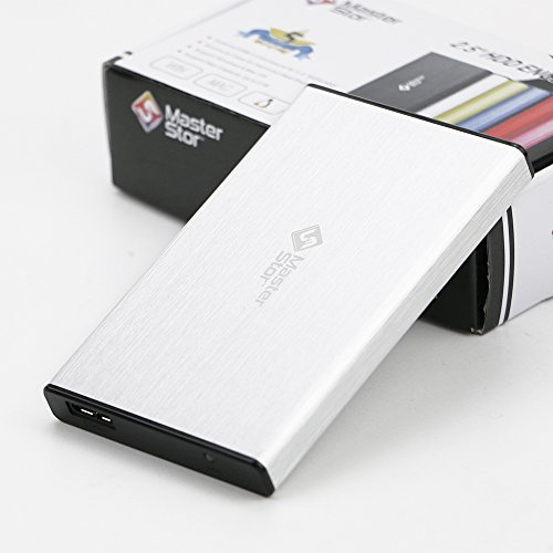 MasterStor para Mac, Libro de Mac y Windows Disco Duro portátil USB 3.0 Super-rápido Disco Duro Disco Duro Externo portátil 1 años de garantía Plata (80GB)