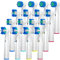 REDTRON Ersatzzahnbürstenköpfe kompatibel mit Oral B, 16 Stück elektrische Zahnbürstenköpfe für Oral B, Funktioniert mit Floss Action, Sensitive Clean, Precision Clean, 3D Whitening (Weiß)