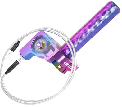 ZSDTRP Gasgriff Motorrad 22mm CNC Aluminium Quick Twister mit Gaszug CRF50 70 110 IRBIS 125 250 Dirt Bike Motorrad Zubehör (Bunt)