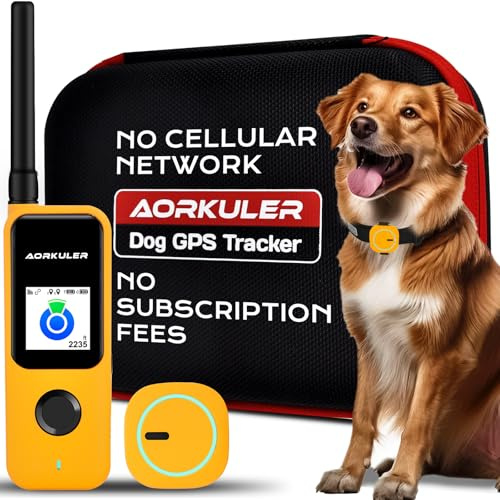Rastreador GPS para mascotas para perros y gatos sin servicio celular, sin tarifa mensual, localizador GPS portátil para mascotas al aire libre, dispositivo de seguimiento en tiempo real para áreas